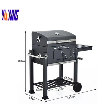 Square big cast iron Charcoal Grill